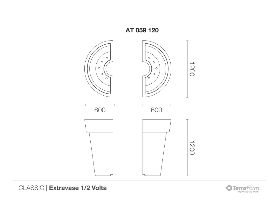 TerraForm | Donica Extravase 1/2 Volta