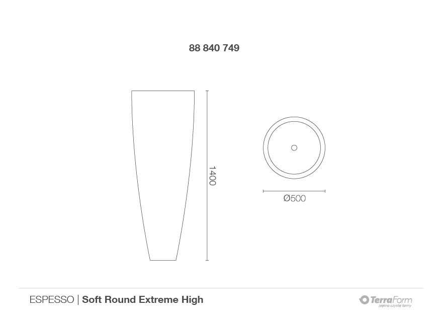 TerraForm | Donica Soft Round Extreme High