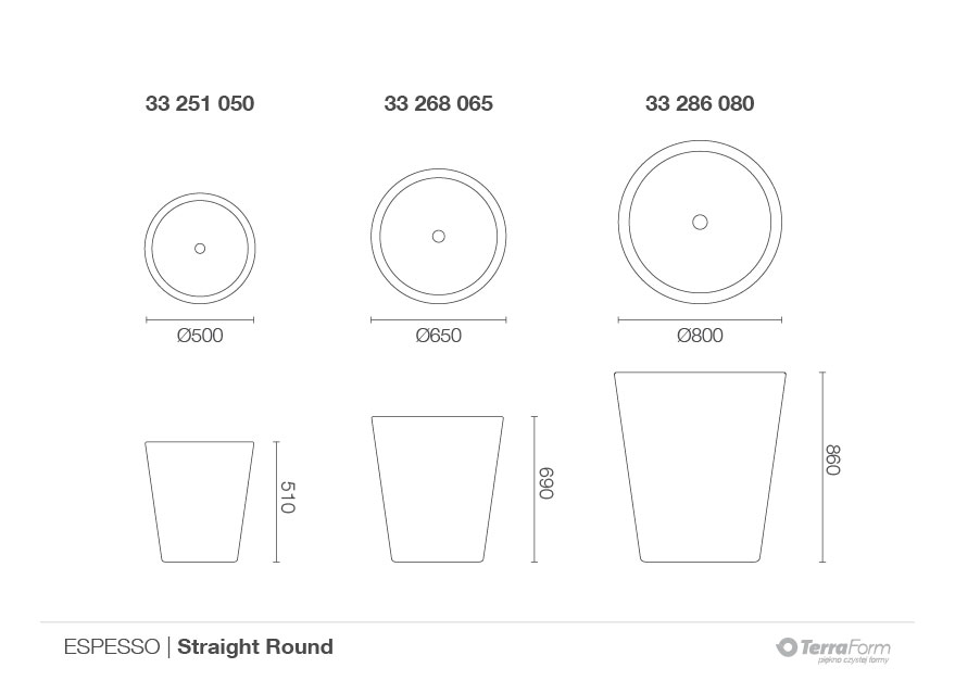 TerraForm | Donica Straight Round