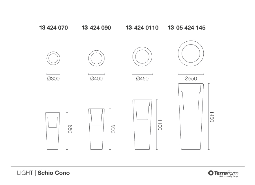 TerraForm | Donica Schio Cono Light