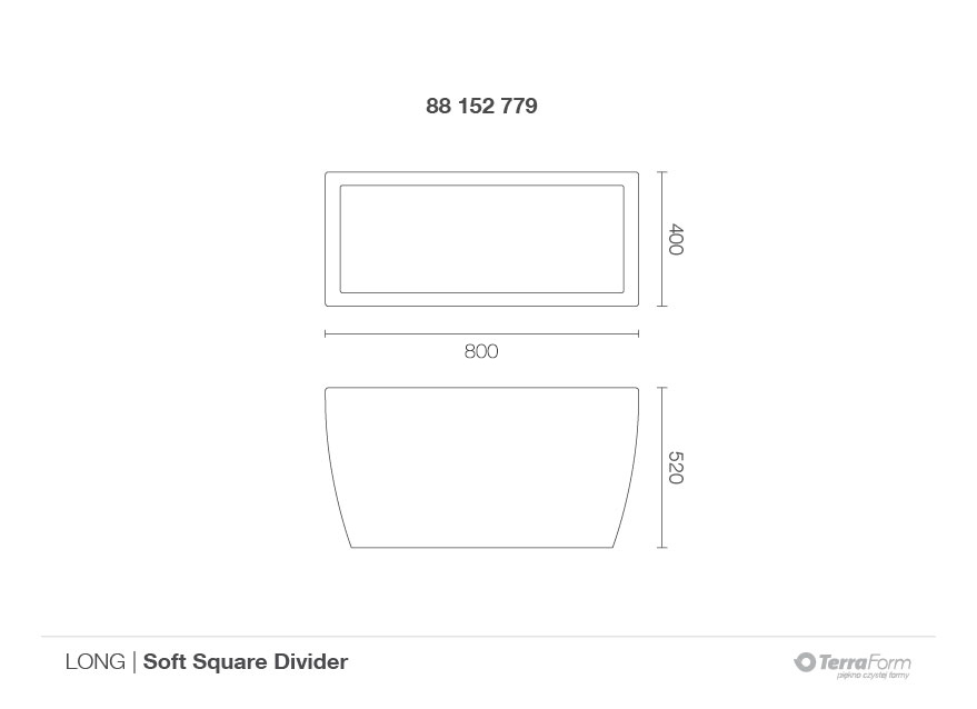 TerraForm | Donica Soft Square Divider